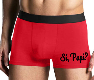 Si Pappi - Yes Daddy - Mens Red Boxer Brief