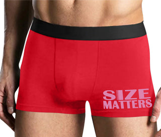 Size Matters - Mens Red Boxer Brief