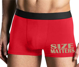 Size Matters - Mens Red Boxer Brief