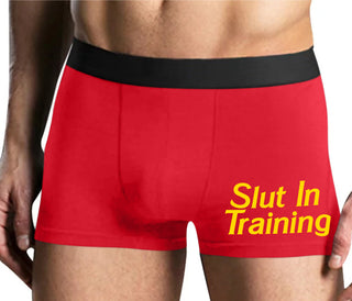 Slut In Training - Mens Red Boxer Brief