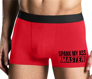 Spank My Ass Master - Mens Red Boxer Brief