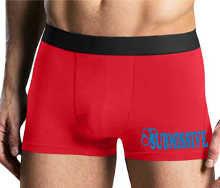 Submissive - Cuff Logo - Mens Red Boxer Brief