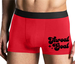 Throat Goat - Deep Throat Expert - Mens Red Boxer Brief