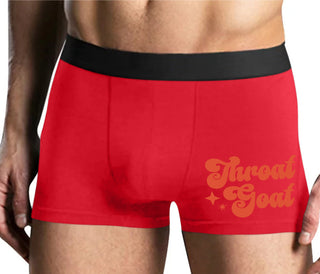 Throat Goat - Deep Throat Expert - Mens Red Boxer Brief