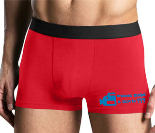 Wanna Make A Movie - Mens Red Boxer Brief
