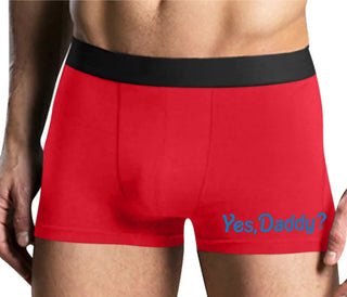 Yes Daddy ? - Mens Red Boxer Brief