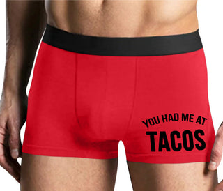 You Had Me At Tacos - Mens Red Boxer Brief