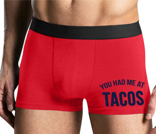 You Had Me At Tacos - Mens Red Boxer Brief