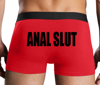 Anal Slut - Red Boxer Brief