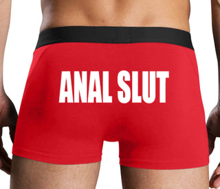 Anal Slut - Red Boxer Brief
