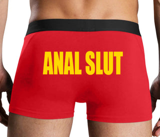 Anal Slut - Red Boxer Brief