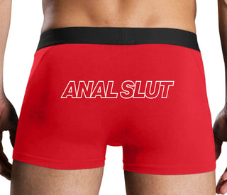 Anal Slut - Red Boxer Brief