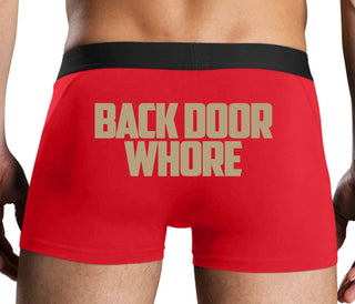 Back Door Whore - Red Boxer Brief