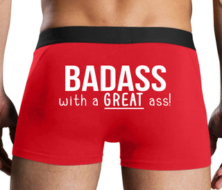BadAss With a Great Ass - Red Boxer Brief