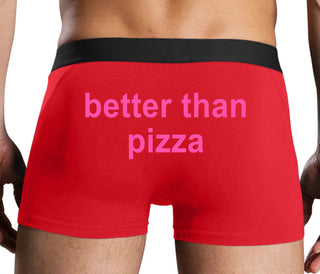 Better Than Pizza - Red Boxer Brief