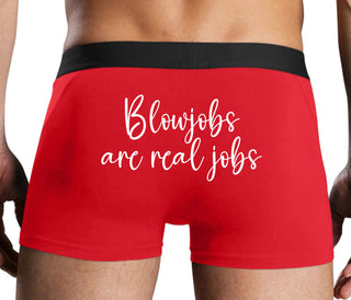 Blow Jobs Are Real Jobs - Red Boxer Brief