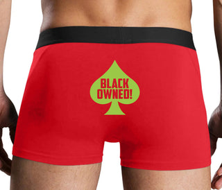 Black Owned - Queen of Spades - Red Boxer Brief