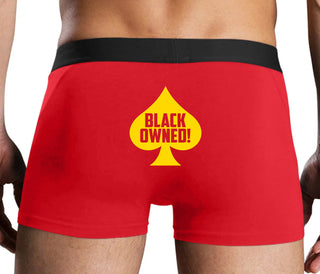 Black Owned - Queen of Spades - Red Boxer Brief