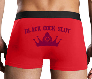 Black Cock Slut - Jack of Spades - Red Boxer Brief