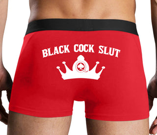 Black Cock Slut - Jack of Spades - Red Boxer Brief
