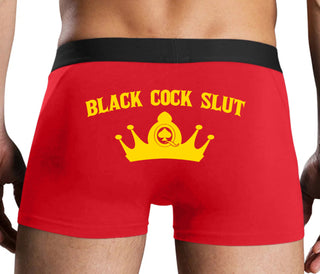 Black Cock Slut - Jack of Spades - Red Boxer Brief