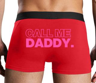 Call Me Daddy - Red Boxer Brief