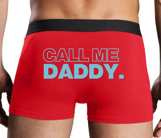Call Me Daddy - Red Boxer Brief