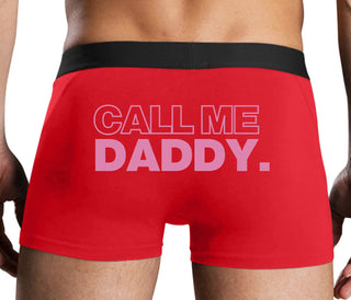 Call Me Daddy - Red Boxer Brief
