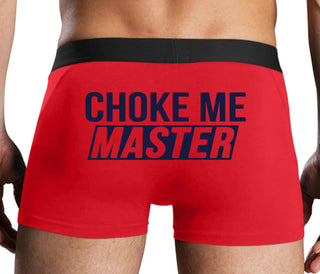 Choke Me Master - Red Boxer Brief