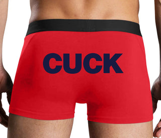 Cuck - Bold Design - Red Boxer Brief