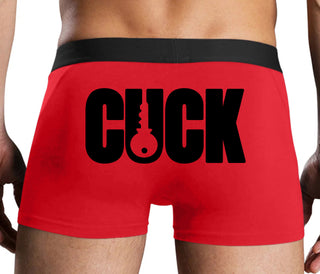 Cuck - Lock Logo - Red Boxer Brief