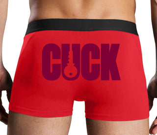 Cuck - Lock Logo - Red Boxer Brief