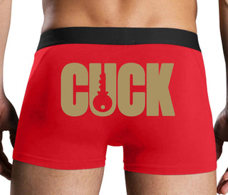 Cuck - Lock Logo - Red Boxer Brief