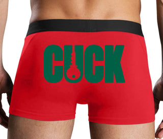 Cuck - Lock Logo - Red Boxer Brief