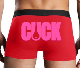 Cuck - Lock Logo - Red Boxer Brief