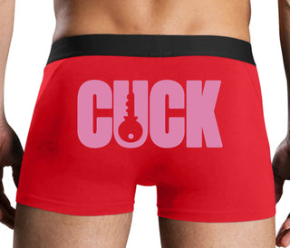 Cuck - Lock Logo - Red Boxer Brief