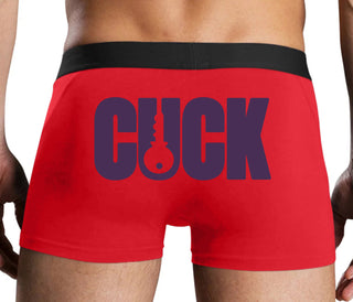Cuck - Lock Logo - Red Boxer Brief