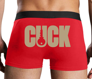 Cuck - Lock Logo - Red Boxer Brief