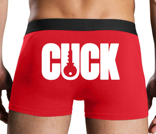 Cuck - Lock Logo - Red Boxer Brief