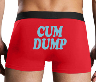 Cum Dump - Bold Design - Red Boxer Brief