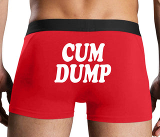 Cum Dump - Bold Design - Red Boxer Brief