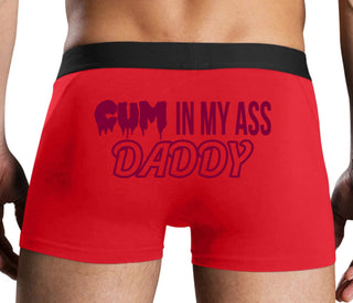 Cum In My Ass Daddy - Red Boxer Brief