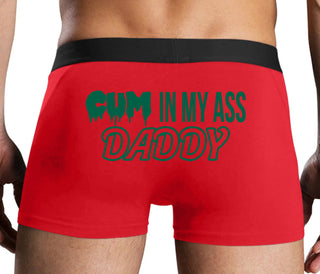 Cum In My Ass Daddy - Red Boxer Brief