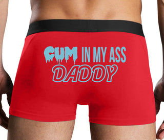 Cum In My Ass Daddy - Red Boxer Brief
