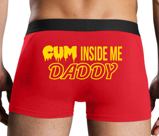 Cum Inside Me Daddy - Red Boxer Brief