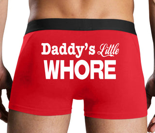 Daddys Little Whore - Red Boxer Brief