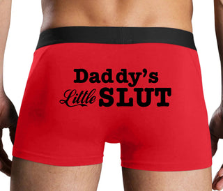 Daddys Little Slut - Red Boxer Brief