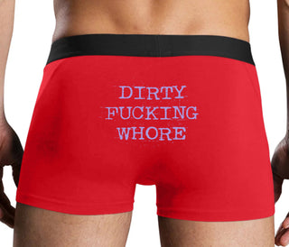 Dirty Fucking Whore - Red Boxer Brief