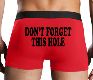 Don’t Forget This Hole - Red Boxer Brief