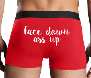 Face Down Ass Up - Red Boxer Brief